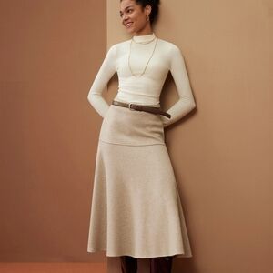 OGL Cream A-Line Skirt